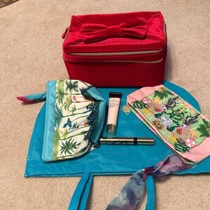 Estée Lauder Mascara, primer,velvet cosmetic case-Tote bag plus 2 smallBags